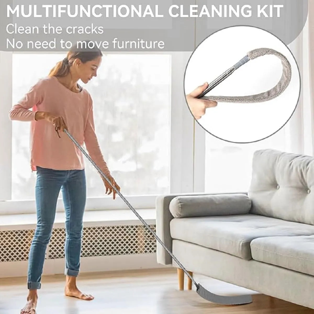 SweepReach™ – Flexible Gap Cleaner | Featherlight Microfiber | Effortless Cleaning